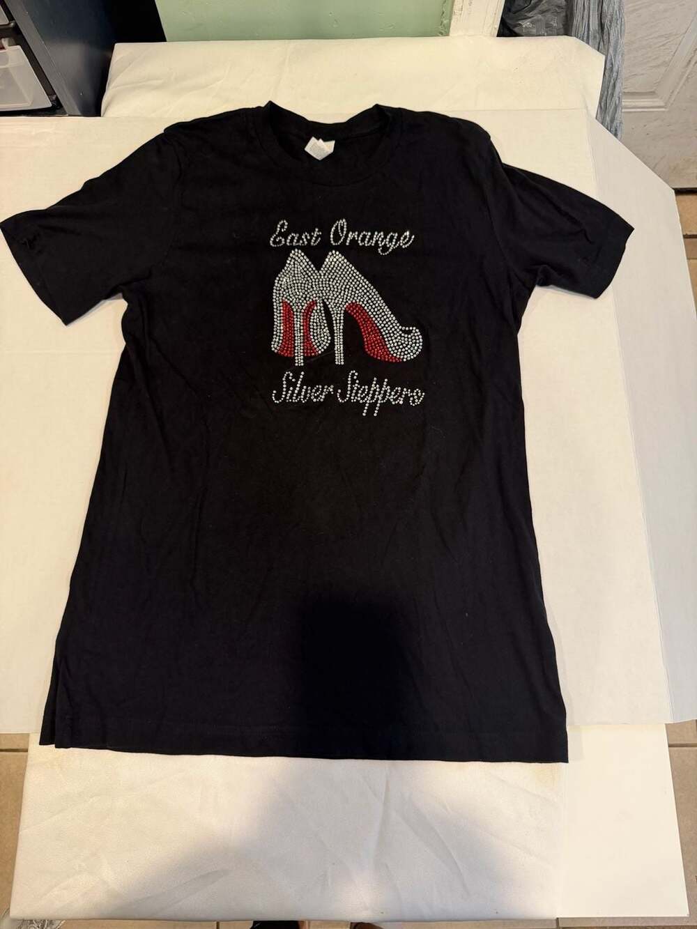 East Orange Silver Steppers Custom Rhinestone Graphic T-Shirt